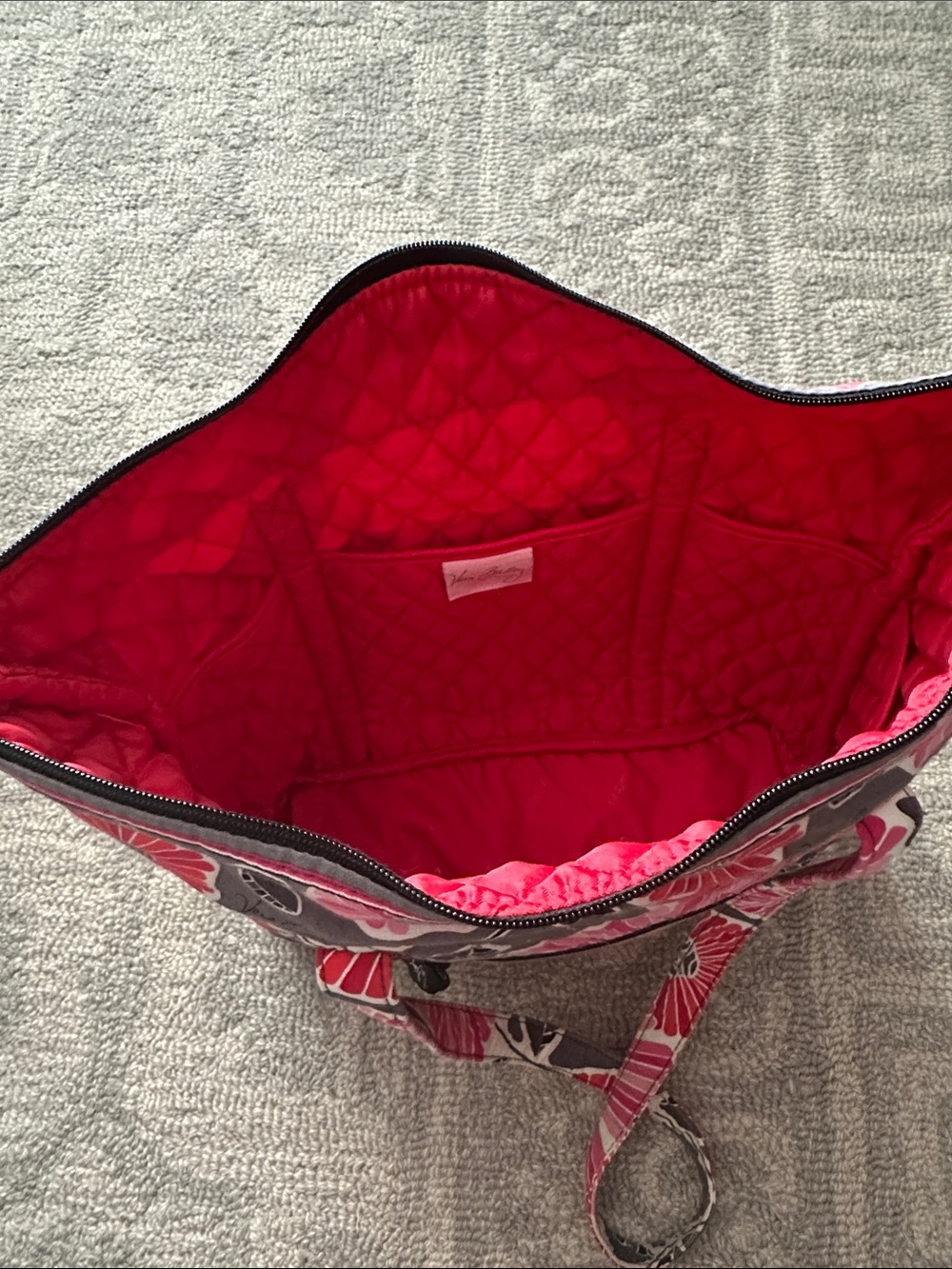 Vera Bradley Cherry Blossom Quilted Small Tote Bag - Picture 3 of 6